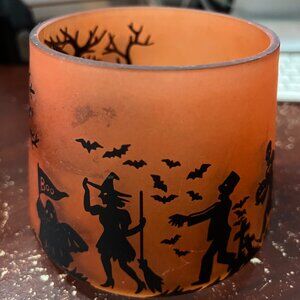 Yankee Candle halloween candle topper shade frosted